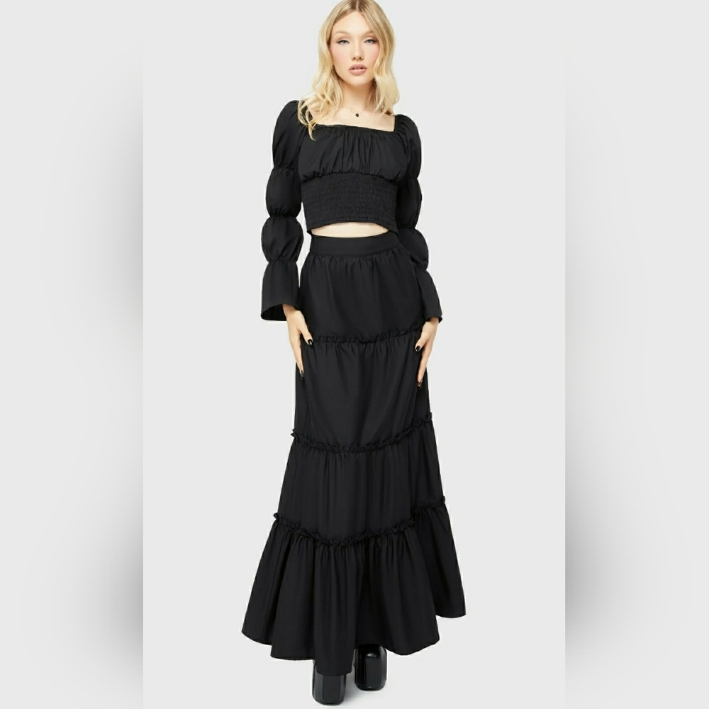 Killstar Black Maxi Skirt